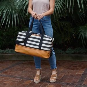 Striped weekend tote bag!
